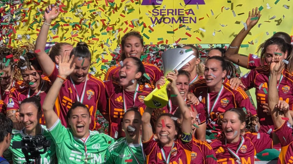 Roma Femminile, festa scudetto al Tre Fontane: Giugliano alza il trofeo. FOTO! VIDEO!