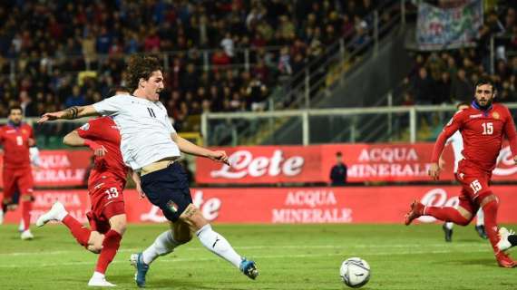 La Roma in Nazionale - Italia-Armenia 9-1 - Doppietta e assist per Zaniolo, più giovane marcatore romanista in Nazionale. Panchina per Florenzi. FOTO!