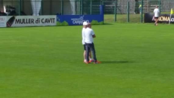 PINZOLO - Baldissoni e Zecca sul campo prima dell'allenamento. FOTO!