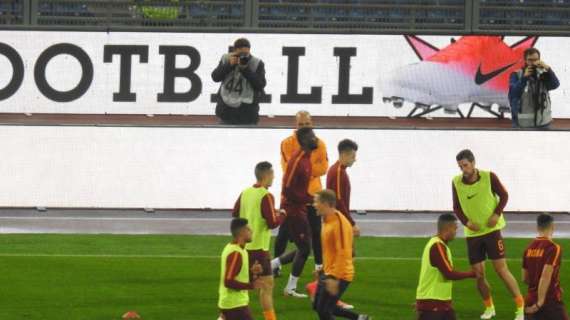 Roma-Lazio, il riscaldamento - La photogallery!