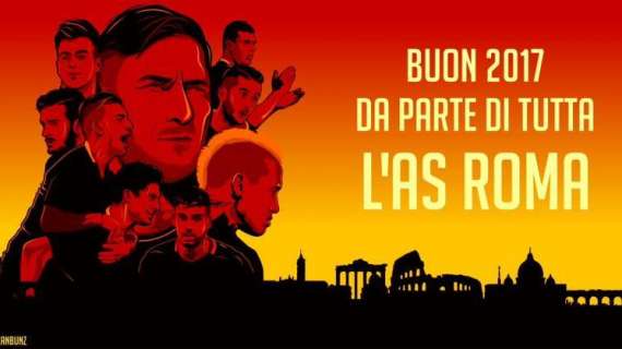 Gli auguri di buon anno della Roma. FOTO!