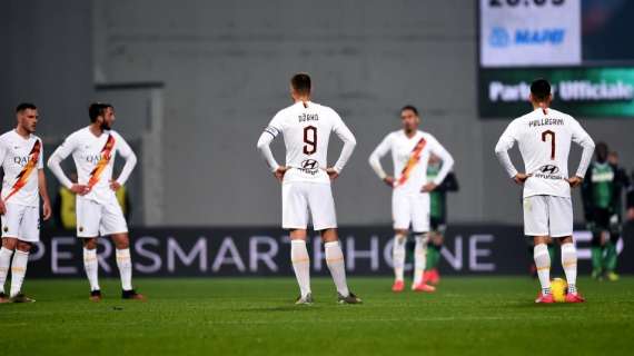 Sassuolo-Roma 4-2 - Amara sconfitta per i giallorossi nella sera del 100esimo gol di Dzeko e degli esordi di Perez e Villar