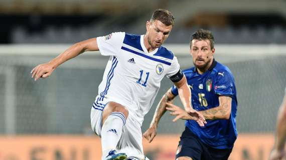 La Roma in Nazionale -  Finlanda-Bosnia Erzegovina 2-2 - Dzeko in campo tutta la partita. Niente gol ma un assist decisivo