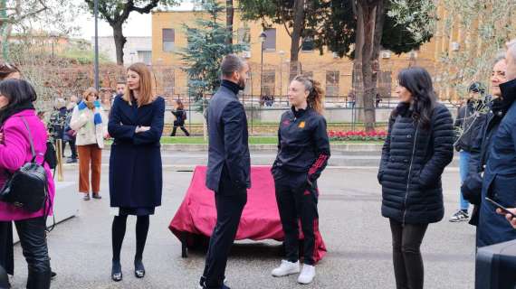 Sapienza - Souloukou, Spinazzola e Glionna all'evento "Amami e Basta. Sapienza e AS Roma contro la violenza sulle donne". FOTO! VIDEO!