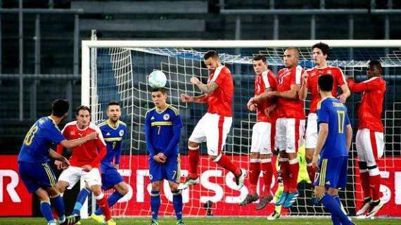 La Roma in Nazionale - Svizzera-Bosnia Erzegovina 0-2, ottime prove per Dzeko e Pjanic, autori dei due gol. Buona prestazione anche per Zukanovic. FOTO!