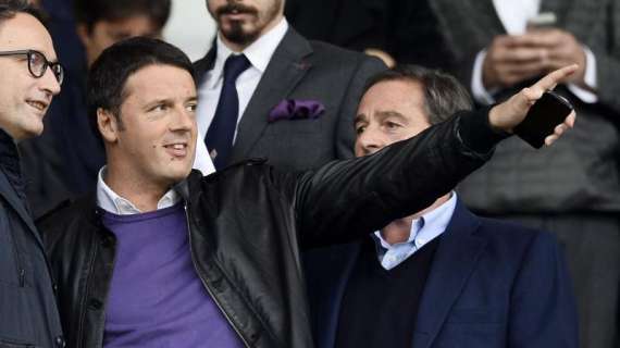 Renzi: "Non vedrò la partita con la Roma neanche in tv, ma sarò messo al corrente. Forza Fiorentina"