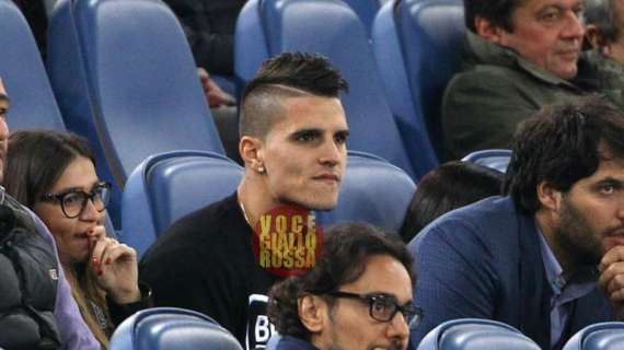 Erik Lamela in tribuna per Roma-Bologna. FOTO!