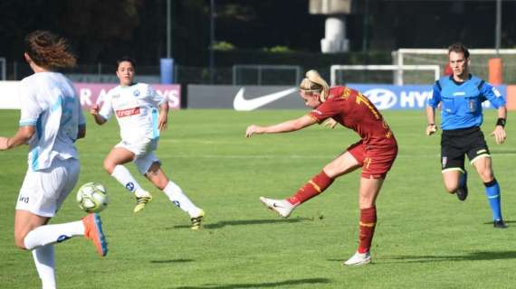 TRE FONTANE - Roma-Napoli 2-0 - Decidono le reti di Zecca e Serturini. Due pali colpiti dalle giallorosse. FOTO!