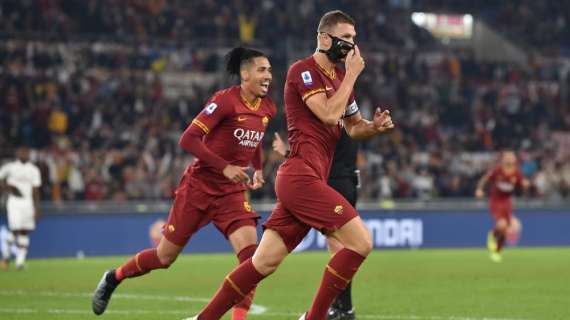 Roma-Milan 2-1 - La gara sui social: "Dzeko enciclopedia del calcio. Mancini migliora partita dopo partita"