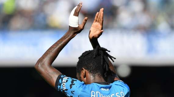 Napoli, difficile l'impiego di Anguissa contro la Roma