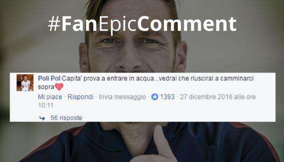 Facebook, Totti scherza con un tifoso: "Camminare sull'acqua? Devo ancora allenarmi". FOTO!