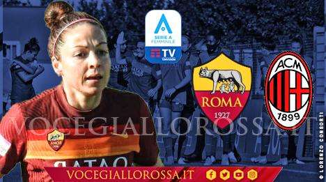 Serie A Femminile - Roma-Milan, la copertina del match. GRAFICA!