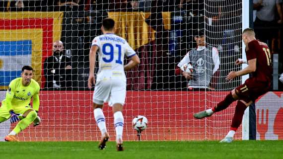 LIVE Roma-Dinamo Kiev 1-0 - Shomurodov si divora il gol del raddoppio. FOTO!