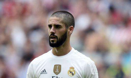 Real Madrid-Athletic Club, Zidane tiene Isco in panchina