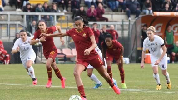 Roma Femminile, il punto su Andressa: rientrata nella Capitale è in attesa di tornare in gruppo. Out contro il Sassuolo