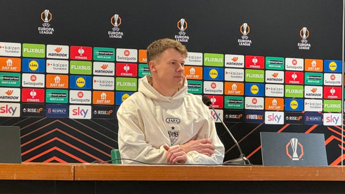 Stoccarda, Nubel: “La Roma è una grande squadra, vogliamo dimostrarlo anche noi. Svilar è un ottimo portiere”