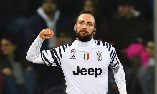 Juventus, Higuain dopo la vittoria contro il Cagliari: "Nessuna risposta a Roma e Napoli. Abbiamo fatto quello che dovevamo fare"