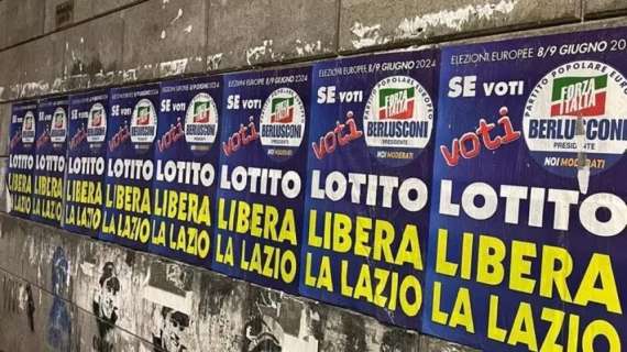 A Roma manifesti contro Lotito: "Libera la Lazio"