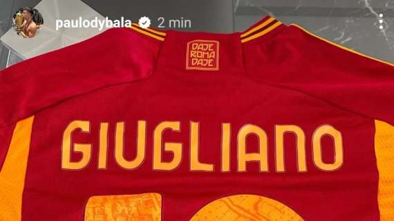 Giugliano regala la propria maglietta a Dybala, l'argentino ringrazia a modo suo: "Ti auguro tante Dybala Mask"