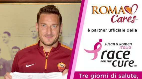 Twitter AS Roma: "Roma Cares partner ufficiale Race For The Cure il 15-16-17 maggio al Circo Massimo"