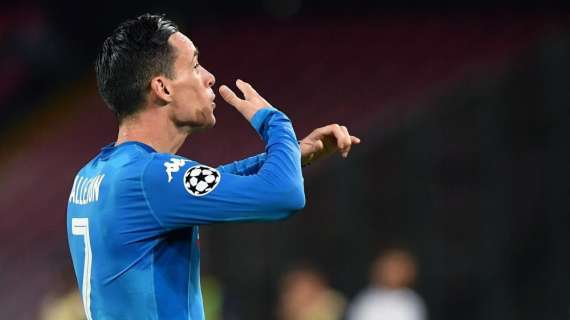 Napoli, Callejon: "Lo scudetto? Ci crediamo"