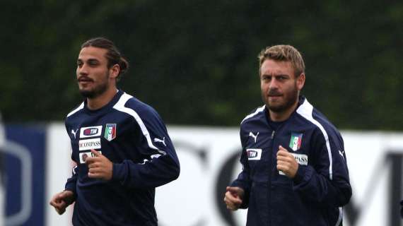 Coverciano - De Rossi e Osvaldo corrono agli ordini di Prandelli FOTO!