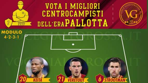 VG Top 11 Era Pallotta - Vota i migliori due centrocampisti centrali della presidenza. GRAFICA!