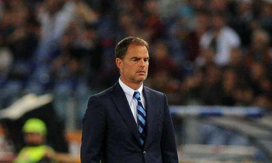 Inter, de Boer: "Scudetto? Dopo la Juventus molti hanno pensato fossimo pronti, dopo la Roma invece..."