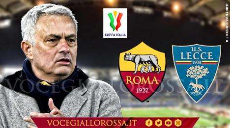 Roma-Lecce 3-1 - I giallorossi rimontano con Kumbulla, Abraham e Shomurodov e volano ai quarti di Coppa Italia