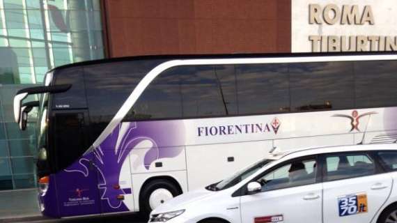 Fiorentina in arrivo a Roma. FOTO!