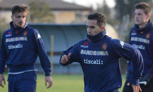 Cagliari, nuova seduta d'allenamento, Sau a riposo