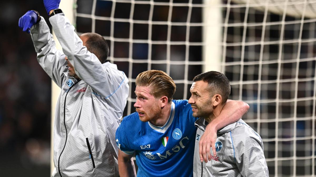 Napoli, perfettamente riuscito l'intervento a De Bruyne