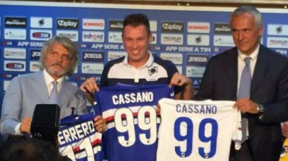 Sampdoria, Cassano show in allenamento