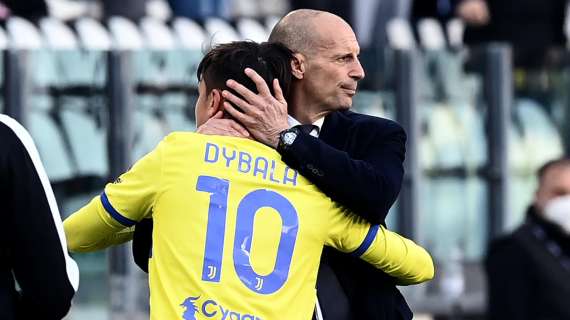 Nostalgia Dybala per Allegri: "Col Sassuolo, a parte il 3-0 con una sua tripletta, sono sempre state partite complicate"