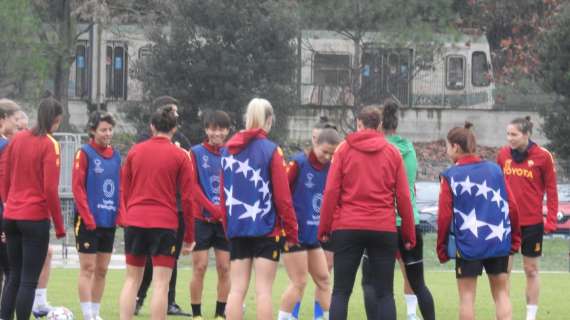 GIULIO ONESTI - Svolta la rifinitura della Roma Femminile in vista dello Slavia Praga. FOTO! VIDEO!