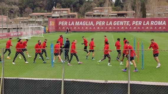 TRIGORIA - Rifinitura iniziata in palestra per poi passare sul campo. Out Zaniolo e Veretout. FOTO! VIDEO!