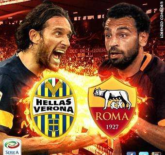 Hellas Verona-Roma 1-1 - La gara sui social