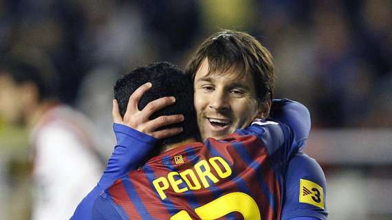 Pedro a Messi: "Grazie. Mi sento fortunato ad aver giocato al tuo fianco"