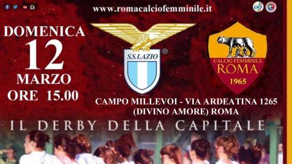 Roma calcio femminile - Domenica prossima il derby di ritorno 