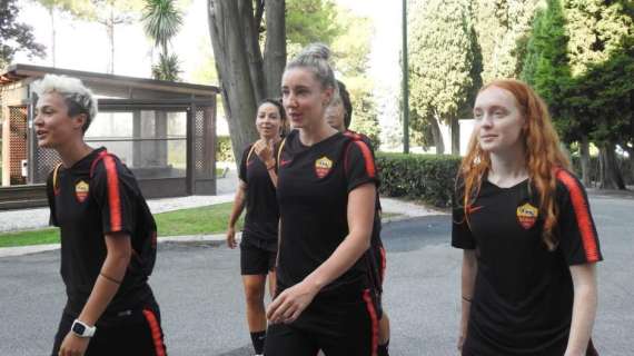 AS Roma femminile - Doppia seduta: lavoro atletico al mattino, focus tecnico tattico al pomeriggio