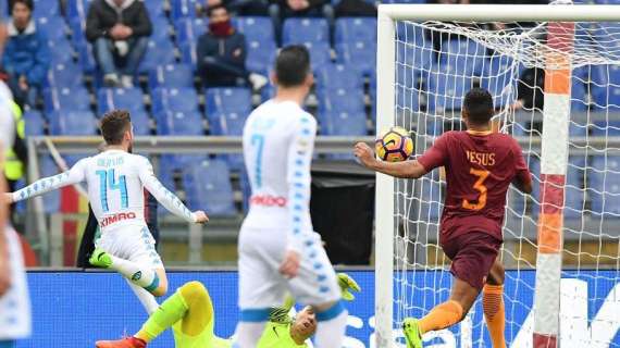 Roma-Napoli 1-2 - Reazione tardiva dei giallorossi battuti da Mertens e dai propri errori. VIDEO!