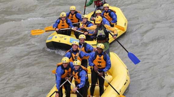 Pomeriggio di rafting per la Roma - La photogallery!