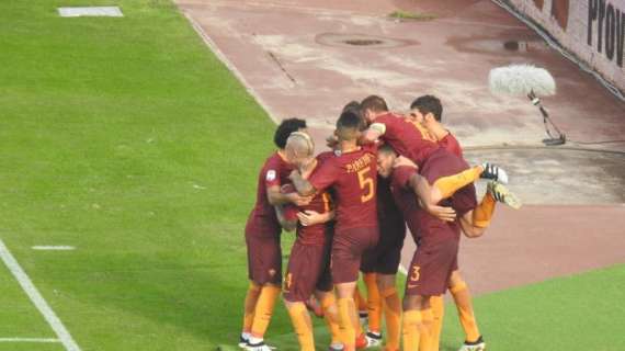 Il raddoppio di Dzeko, esulta tutta la Roma! FOTO!