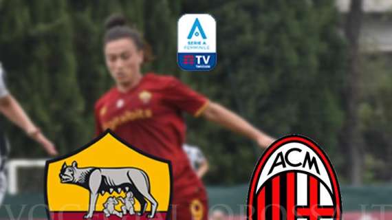 Serie A Femminile - Roma-Milan - La copertina del match. GRAFICA!