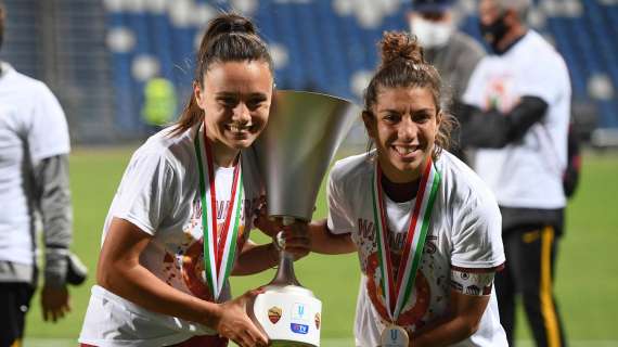 La Roma Femminile sfilerà con la Coppa Italia nell'intervallo di Roma-Fiorentina