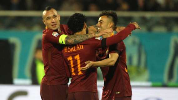 I numeri di... Pescara-Roma 1-4 - Undicesimo poker stagionale e quinta vittoria esterna consecutiva in A. Nainggolan mette la 10, Salah mai così prolifico