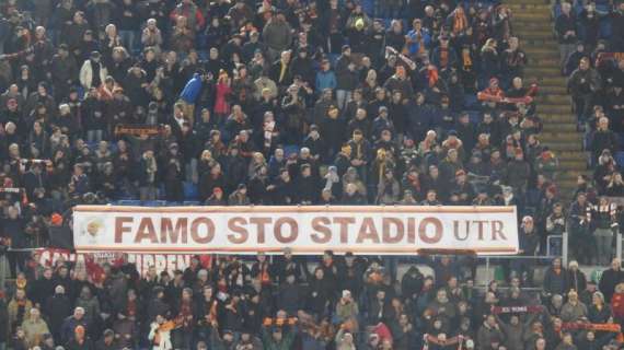 Striscione dell'UTR: "Famo 'sto stadio!". FOTO!