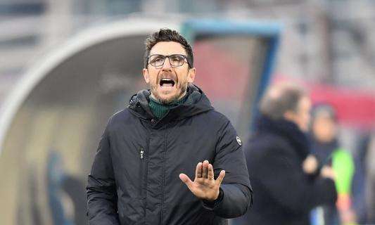 Sassuolo, Di Francesco: "La Roma non meritava di uscire con il Lione, voglio una squadra dinamica"