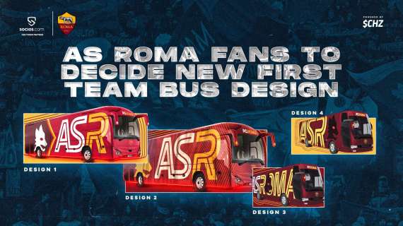 I tifosi potranno scegliere il design del nuovo pullman della Roma. FOTO!