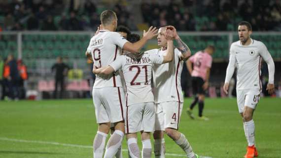 I numeri di... Palermo-Roma 0-3 - Rosanero vittime preferite di Dzeko e El Shaarawy; Grenier il migliore per azioni create e palloni recuperati